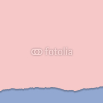 Naklejki Rip paper. Rose quarts and serenity colors. Vector illustration.