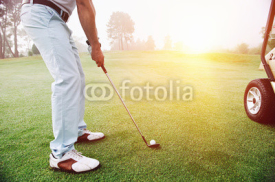 Fototapety golfer on course