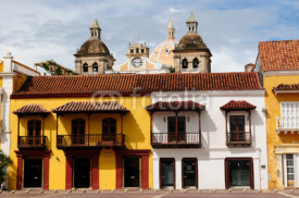 Colombia, View on the old Cartagena