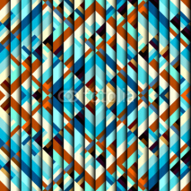 Naklejki Blue aztecs pattern