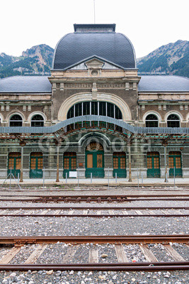 Abandoned railway station of Canfranc, Huesca, Spain