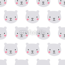 Fototapety seamless bear pattern