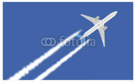 Fototapety Scie di condensazione dell'aereo - aerodinamica
