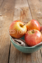 Fototapety Fresh apples. Selective focus