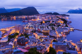 Fototapety Cityscape of Alesund - Norway