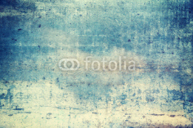 Obrazy i plakaty Horizontally oriented blue colored grunge background