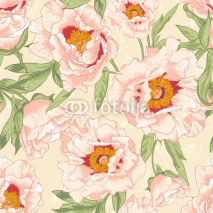 Beautiful tropical seamless flower background
