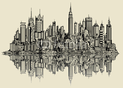 sketch of new york