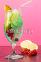 Naklejki iced fruit cocktail