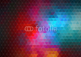 Obrazy i plakaty Pattern of geometric shapes, Background with flow of spectrum ef