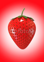 Naklejki fresh red strawberry - healthy food -