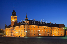 Naklejki Morning at the Royal Castle in Warsaw
