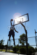 Naklejki Basketball Dunker Silhouette
