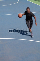 Naklejki Basketball Player Dribbling