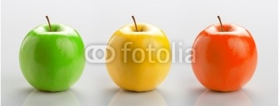 Set of three apples