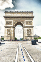 Naklejki The arc of triumph in Paris