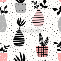 Vases and Pots Seamless Pattern