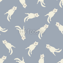 Fototapety seamless cat pattern