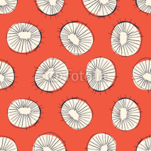 Naklejki Abstract circles seamless pattern