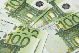 Naklejki hundred-euro bills, paper money