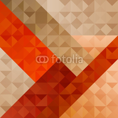 Geometric Orange Abstract  Pattern