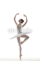 Naklejki sillhouette of ballerina