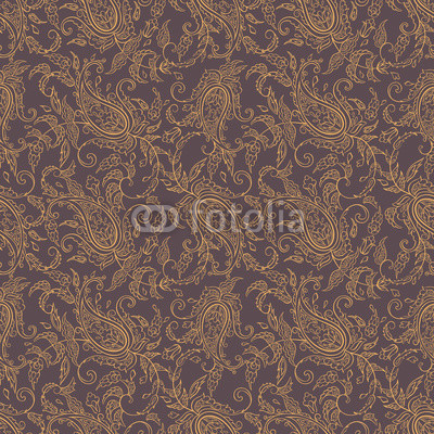 paisley fabric orient seamless pattern