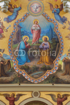 Naklejki Vienna - Holy Family. Big fresco from Carmelites church