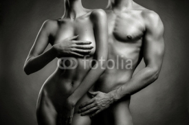 Fototapety Nude sensual couple