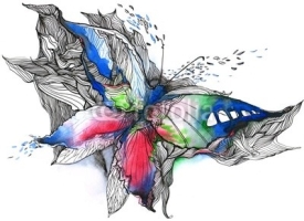 Naklejki abstract butterfly (series C)