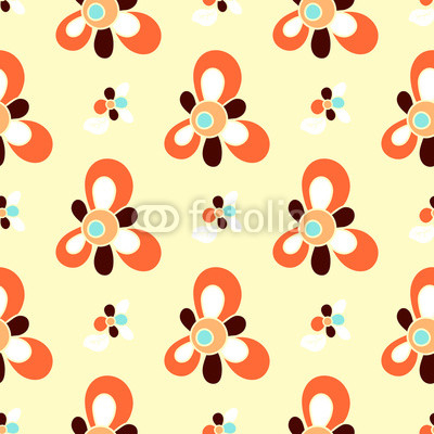 Seamless Floral Pattern for Patchwork