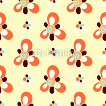 Obrazy i plakaty Seamless Floral Pattern for Patchwork