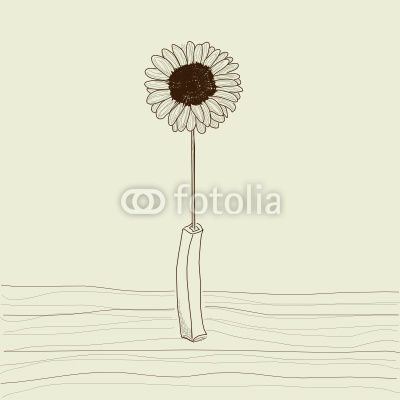 Gerbera Daisy flower in a vase