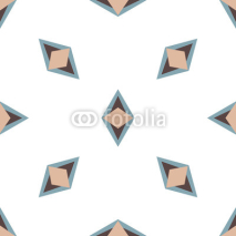Naklejki Vector seamless pattern. Modern stylish texture. Repeating geometric background with rhombus