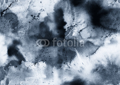 Hand painted ink abstract seamless background.