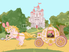 Naklejki Fairytale carriage