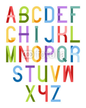 Fototapety Colorful font