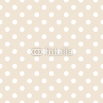 Fototapety Polka dots on neutral background retro seamless vector pattern
