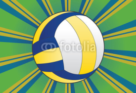 Obrazy i plakaty Volleyball Ball Background