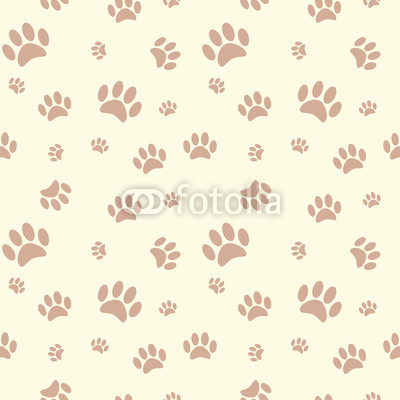 Background with dog paw print and bone