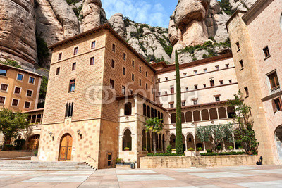 Santa Maria de Montserrat square. Spain