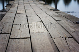 Naklejki old wooden bridge