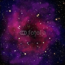 Naklejki Nebula and star in the space area