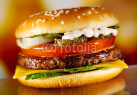 Naklejki hamburger
