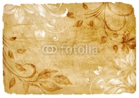 Fototapety old paper with decorative ornament