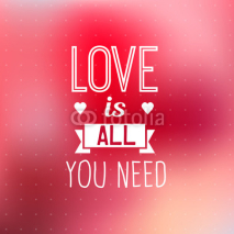 Fototapety Love Background - Quote