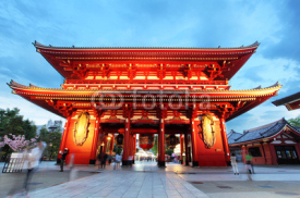Naklejki Tokyo - Sensoji-ji, Temple in Asakusa, Japan