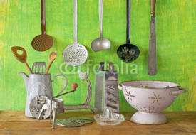 Obrazy i plakaty various vintage kitchen utensils