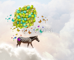 Naklejki Flying zebra