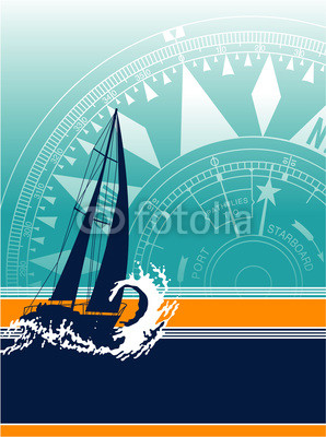 Sailboat vector wallpaper